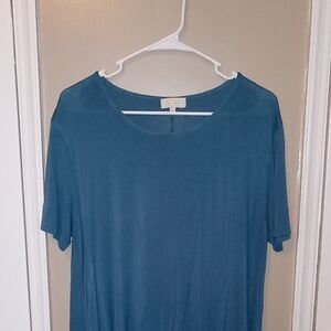 Simply Southern Blue Scoop Neck Short Sleeve T-Shirt
